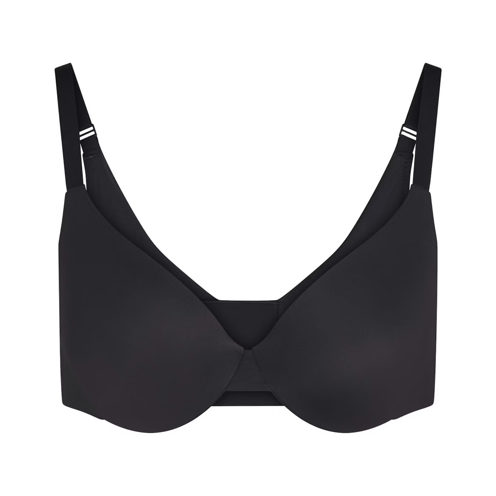 NWT SKIMS Smoothing Intimates Full Coverage Bra - Onyx Black - 34D